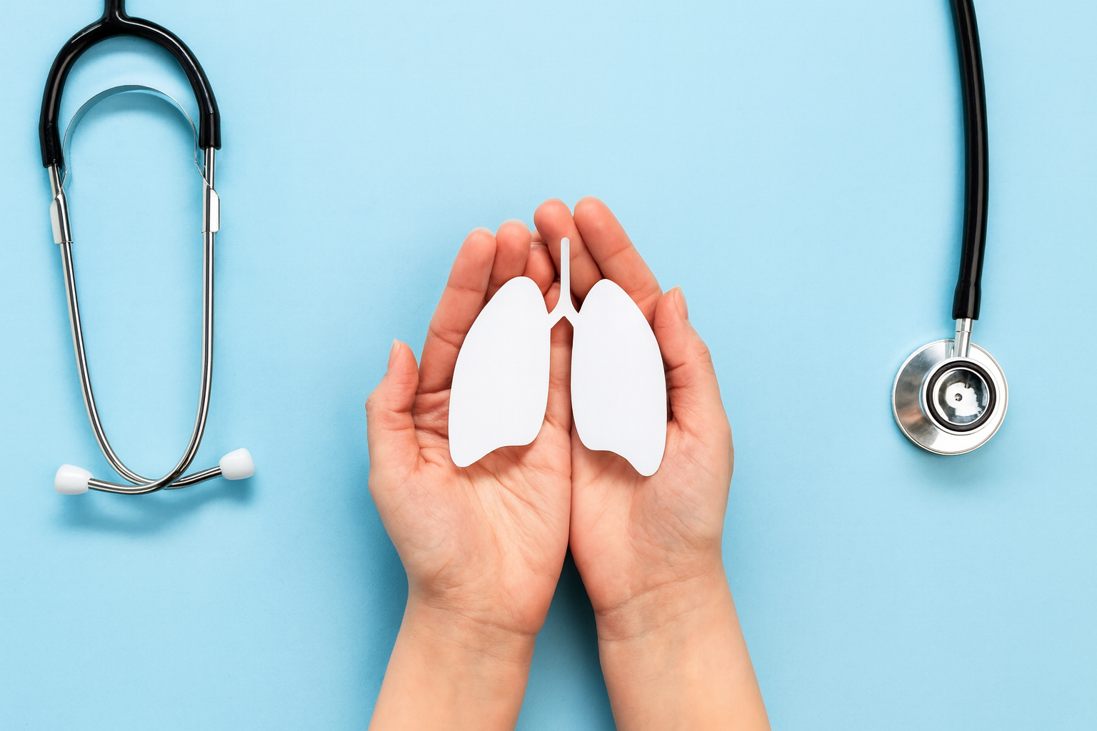 spirometria badania płuc płuca w dłoniach